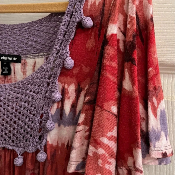 CHA CHA VENTE~BOHEMIAN~ TUNIC/ BLOUSE~XL - Picture 4 of 5